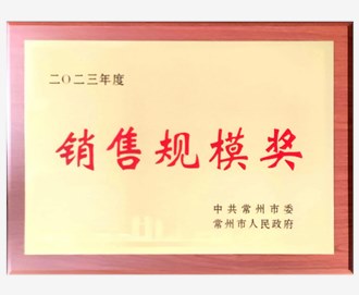 2023年常州市销售规模奖